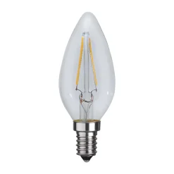 STAR TRADING LED-mignonpære C35 filament E14 1,5W 2 700 K| E14 Pærer|Filament Pærer