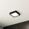 EGLO LED-panel for utenpåliggende montering Fueva 5 IP20 830 svart 16x16cm Best