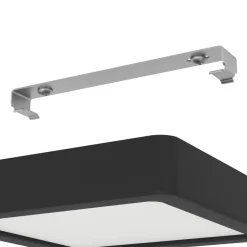 EGLO LED-panel for utenpåliggende montering Fueva 5 IP20 830 svart 16x16cm Best