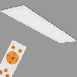 Briloner LED-panel Pallas, hvit, dimbar, CCT, 119,5x29,5 cm| Butikkbelysning