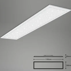 Briloner LED-panel Pallas, hvit, dimbar, CCT, 119,5x29,5 cm| Butikkbelysning
