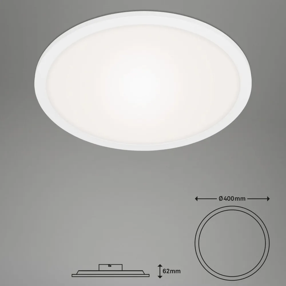 Briloner LED-panel Piatto CCT fjernkontroll, rund, hvit| Butikkbelysning