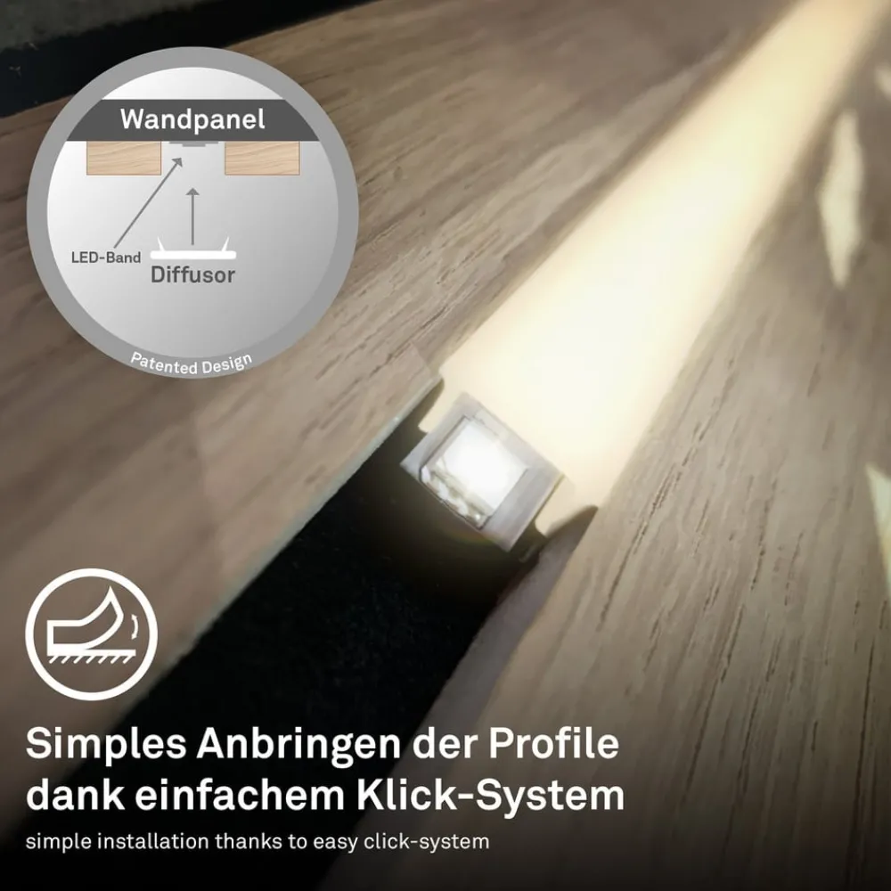 Briloner LED-panel Pimp your panel, startsett, lengde 2,6 m| Lysstriper