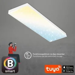 Briloner LED-panel Rammeløst SL WiFi Bluetooth 100x25cm| Smarthus Belysning