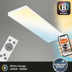 Briloner LED-panel Rammeløst SL WiFi Bluetooth 100x25cm| Smarthus Belysning
