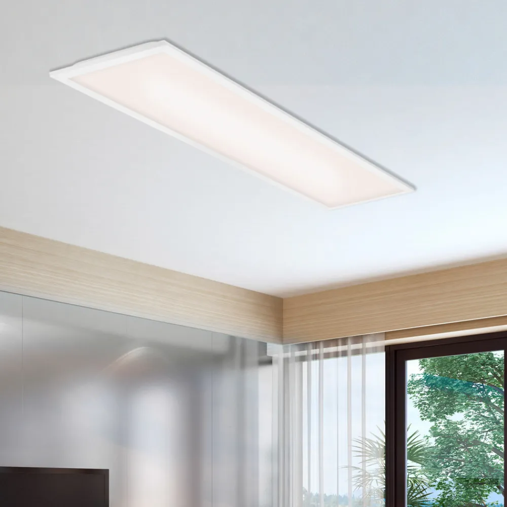 Briloner LED-panel Simple, hvit, ultraflat, 100 x 25 cm Outlet