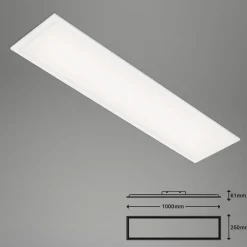 Briloner LED-panel Simple, hvit, ultraflat, 100 x 25 cm Outlet