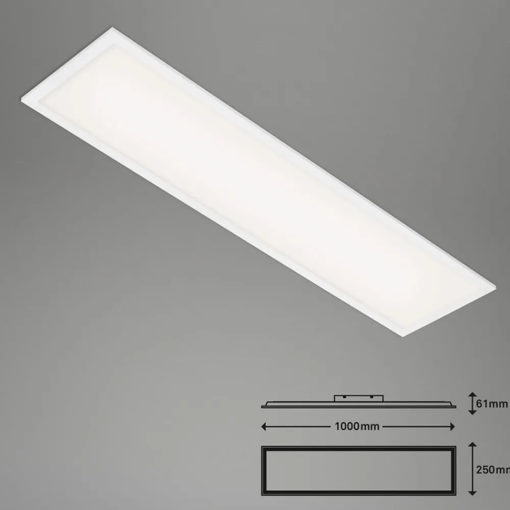 Briloner LED-panel Simple, hvit, ultraflat, 100 x 25 cm Outlet