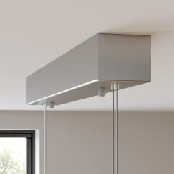 Lucande LED-pendellampe Karinja i tre med dimmer, natur