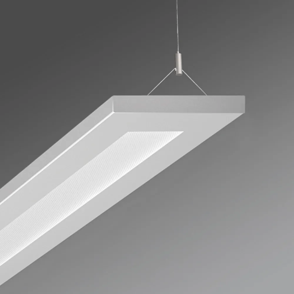 Regiolux LED-pendellampe kontor Stail mikroprisma hvitalu Discount