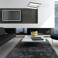 Eko-Light LED-pendellampe Nero, plast, svart, enkeltlys, 32 W| Pendellamper