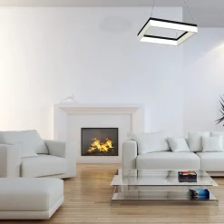 Eko-Light LED-pendellampe Nero, plast, svart, enkeltlys, 32 W| Pendellamper