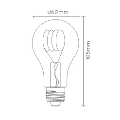 Lucide LED-pære E27 A60 4W 2 200K gul dag/natt-sensor Outlet
