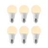 Arcchio LED-pære E27 A60 8W 3 000 K opal 6 stk Clearance