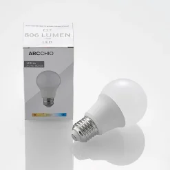 Arcchio LED-pære E27 A60 8W 3 000 K opal 6 stk Clearance