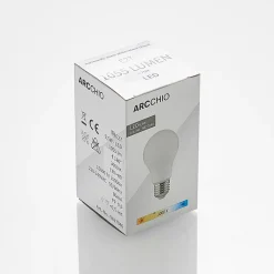Arcchio LED-pære E27 A60 9,5W 3 000 K opal 6 stk Outlet