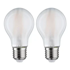 Paulmann LED-pære E27 7W 2 700K matt 2-pakning Clearance