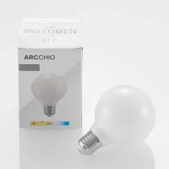 Arcchio LED-pære E27 8W G80 2 700K dimbar, opal, sett med 2 stk| Dimbar Led-Pære|Dimbar Led-Pære