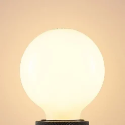 Arcchio LED-pære E27 8W G80 2 700K dimbar, opal| E27 Pærer|Dimbar Led-Pære