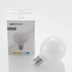 Arcchio LED-pære E27 4W G80 2 700 K dimbar opal 3 stk New