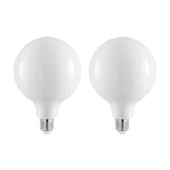 Arcchio LED-pære E27 8W 2 700 K G125 dimbar opal 2stk| Dimbar Led-Pære|Dimbar Led-Pære