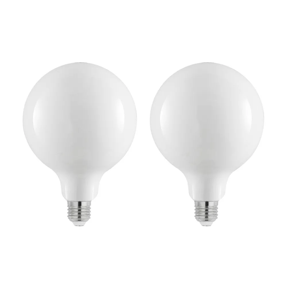 Arcchio LED-pære E27 8W 2 700 K G125 dimbar opal 2stk| Dimbar Led-Pære|Dimbar Led-Pære