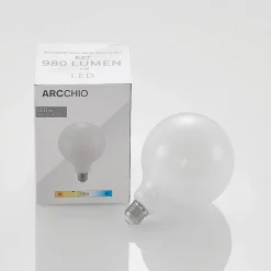 Arcchio LED-pære E27 8W 2 700 K G125 dimbar opal 3stk Outlet