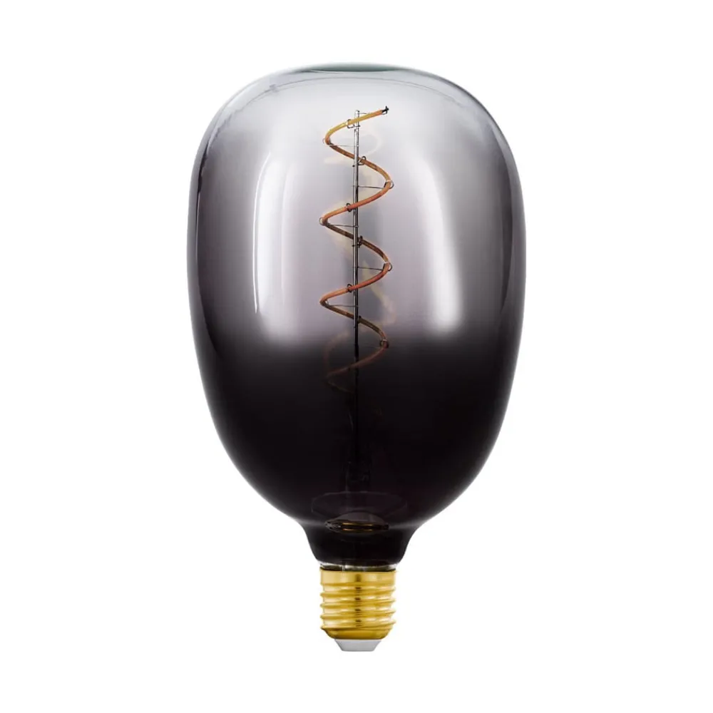 EGLO LED-pære E27 4W T120 1800K Filamentpære røykfarget dimbar| Dimbar Led-Pære|Dimbar Led-Pære