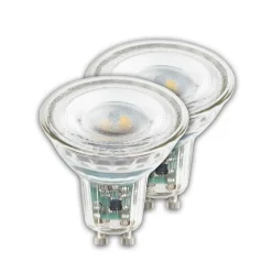 Briloner LED-pære Reflektorpære GU10 2,5W klar 3000K energiklasse A 2er Clearance