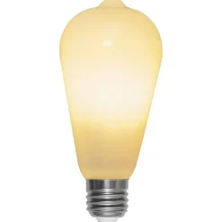 STAR TRADING LED-rustikkpære E27 ST64 6,5W 3-trinns dim, opal| E27 Pærer|Dimbar Led-Pære