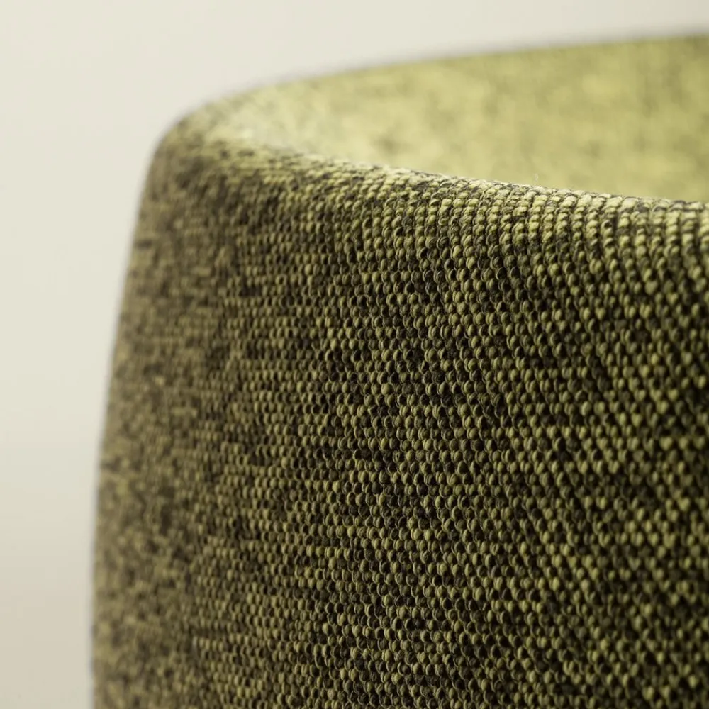 LEDS-C4 LED-hengelampe Gong, grønn, 2700 K, Ø 61,2 cm, stoff| Butikkbelysning