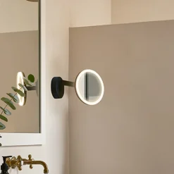 LEDS-C4 Vanity LED-veggspeil, 3 000 K, svart Outlet