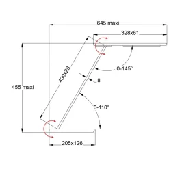 Aluminor LED-skrivebordslampe Orbit med induksjon sølv Best