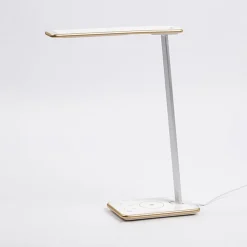 Aluminor LED-skrivebordslampe Orbit med induksjon gull| Kontorbelysning