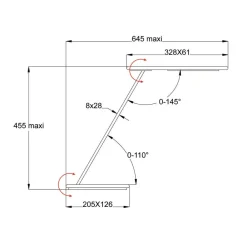 Aluminor LED-skrivebordslampe Orbit med induksjon gull| Kontorbelysning