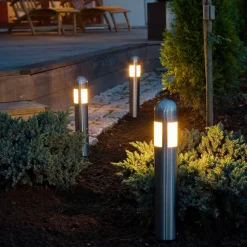 Konstsmide LED-sokkellampe Amalfi i 3-pakning, med jordspyd Hot