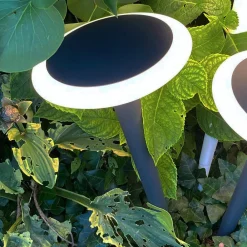 Deko-Light LED-sokkellampe Bermuda med jordspyd svart-grått New