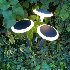 Deko-Light LED-sokkellampe Bermuda med jordspyd svart-grått New