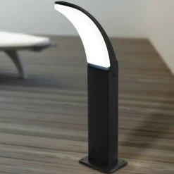 EGLO LED-sokkellampe Fiumicino i buet form| Kommersiell Utebelysning|Sokkellamper