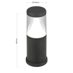 ORION LED-sokkellampe Midnight, anti-UV-spreder, IP65| Sokkellamper
