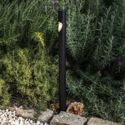 FARO BARCELONA LED-sokkellampe, svart, aluminium, høyde 60 cm| Sokkellamper