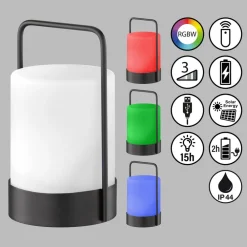 FH Lighting LED-solcellebordlampe Casoli batteri høyde 20cm| Solcellelamper