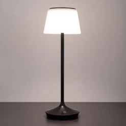 Näve LED-solcelle-bordlampe Emmi CCT oppladbar, svart