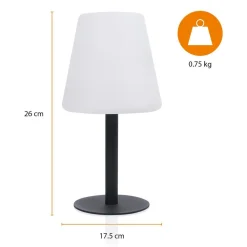 Smartwares LED-solcellebordlampe OSL-50012 med oppladbart batteri og USB-kabel| Solcellelamper