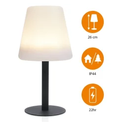 Smartwares LED-solcellebordlampe OSL-50012 med oppladbart batteri og USB-kabel| Solcellelamper