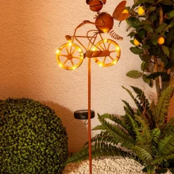 Näve LED-solcelledekolampe 5282414 med sykkel| Solcellelamper