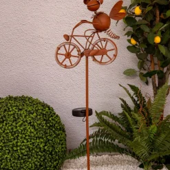 Näve LED-solcelledekolampe 5282414 med sykkel| Solcellelamper