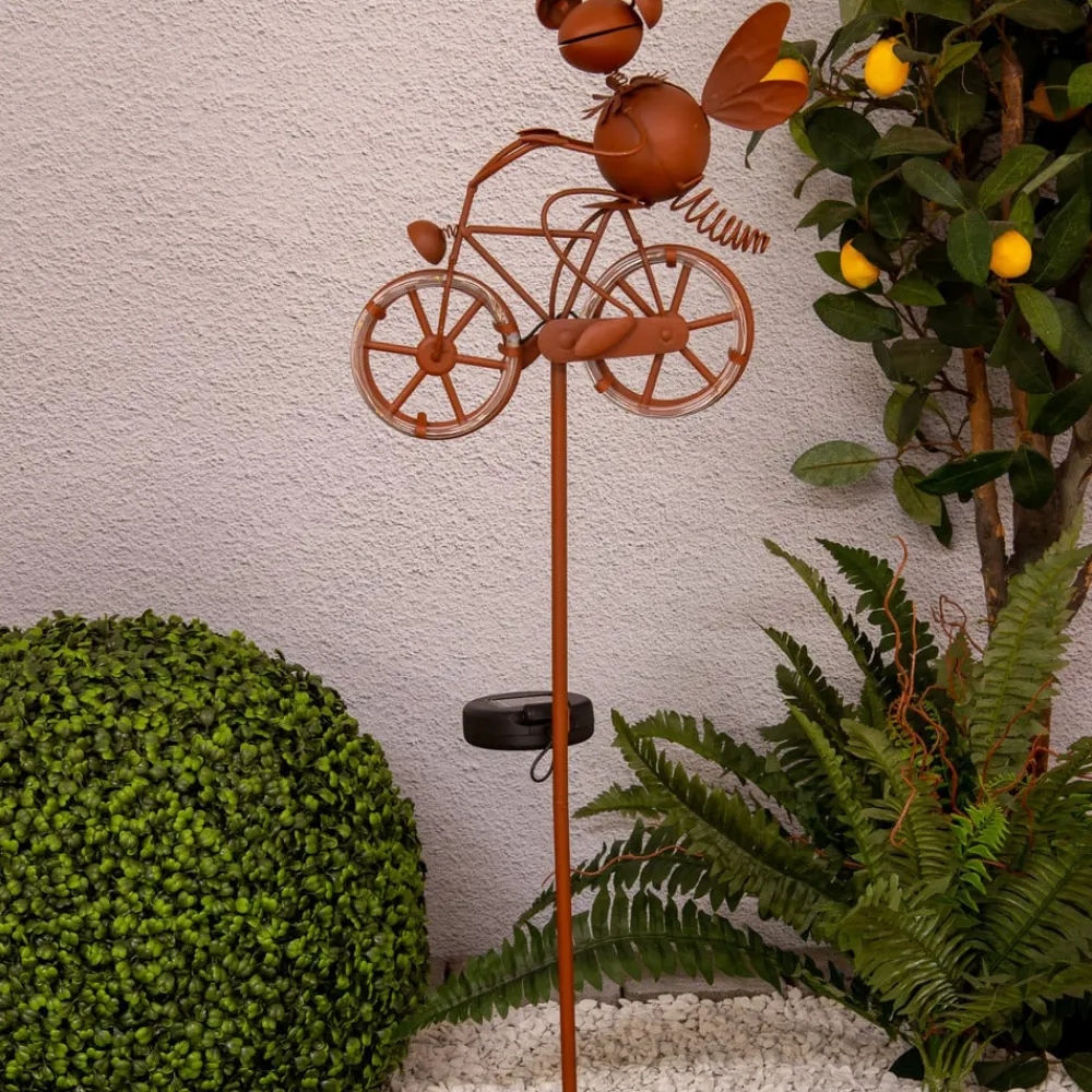 Näve LED-solcelledekolampe 5282414 med sykkel| Solcellelamper