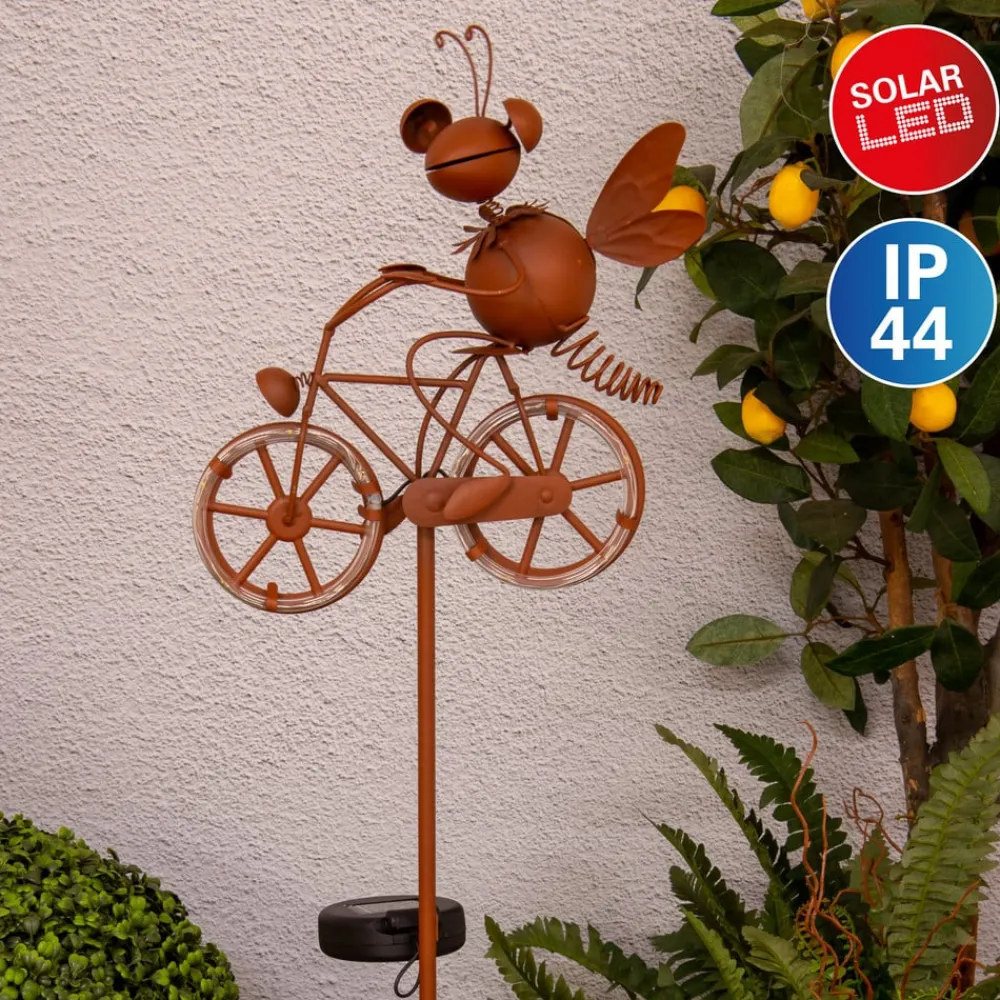 Näve LED-solcelledekolampe 5282414 med sykkel| Solcellelamper