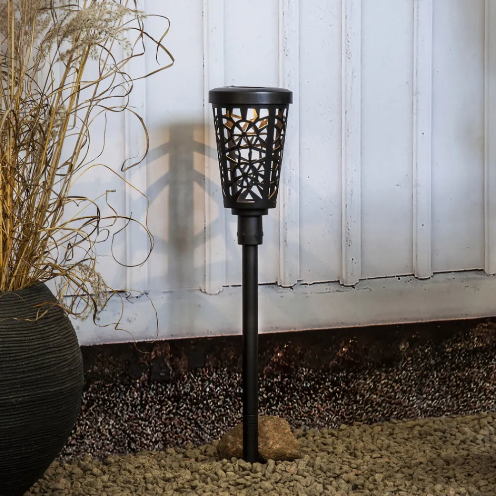 STAR TRADING LED-solcelle-gatelys Sinnia med jordspyd New